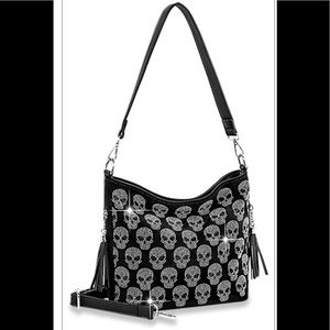 Brand New Super Sparkly Rhinestone Hobo Crossbody